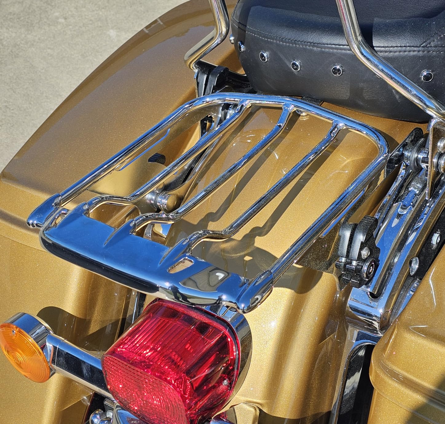 XFMT Detachable Two Up Luggage Rack for Harley Touring Air-Wing 2009-2026 customer photo 2