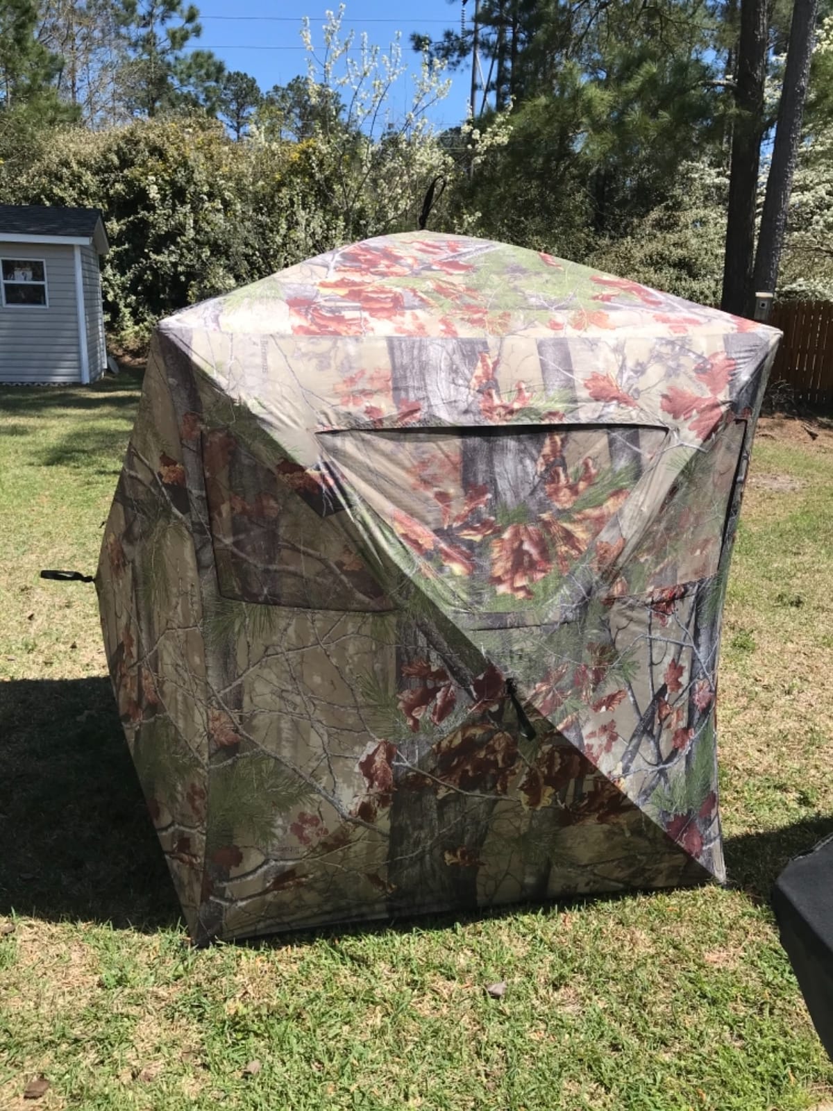 Barronett Blinds RA200BW Radar Pop Up Portable Blind, Bloodtrail Backwoods Camo, 67” x 71” x 71” customer photo 2