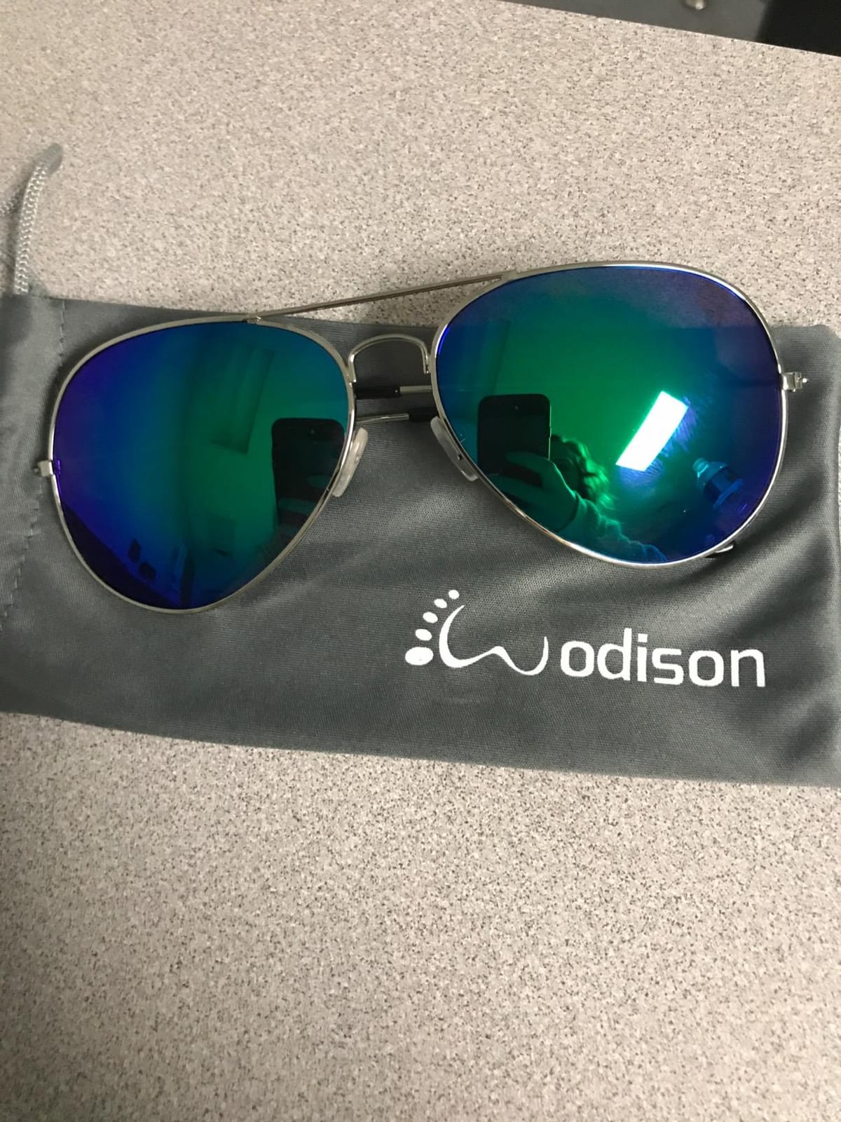 Vintage Mirrored Sunglasses for Women Men Reflective Lens Metal Frame customer photo 1
