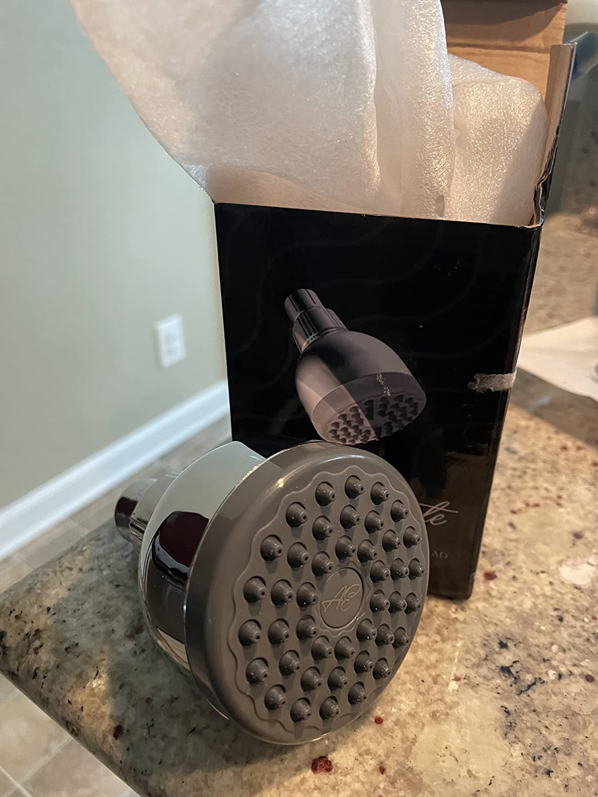Aqua Elegante High Pressure Shower Head - 2.5 GPM - Polished Chrome customer photo 1