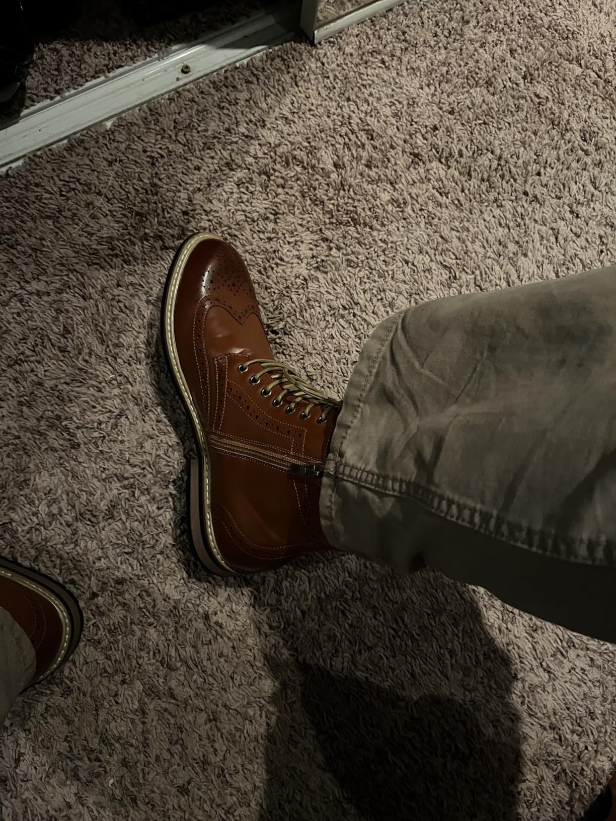 Bruno Marc Men's Dress Derby Boots customer photo 2