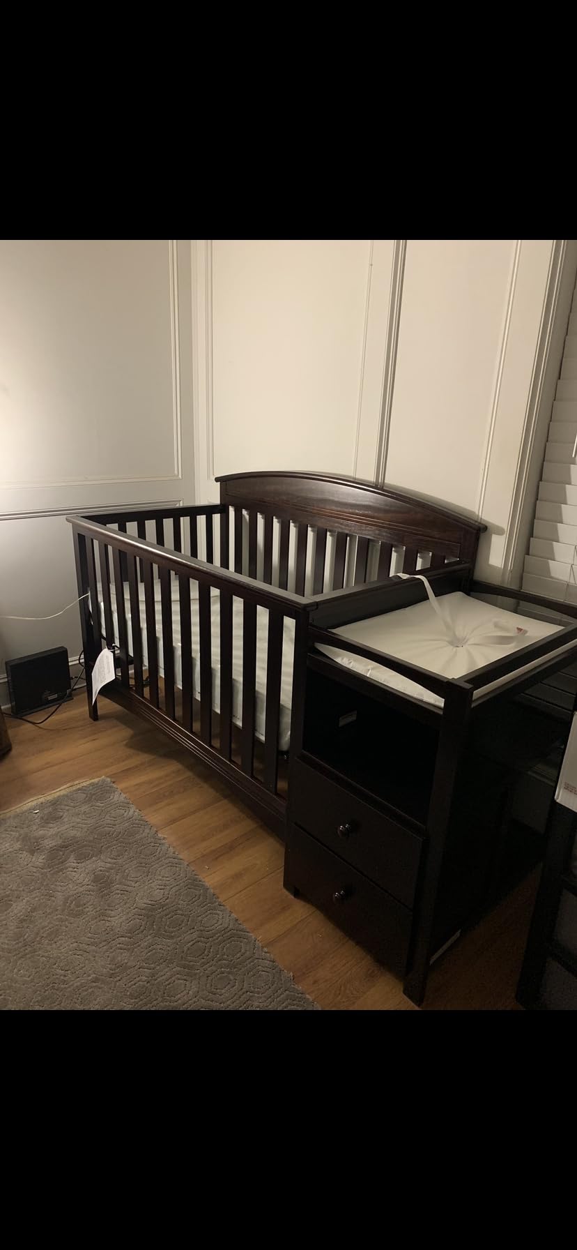 Delta Children Abby Convertible Crib and Changer, Bianca White customer photo 2