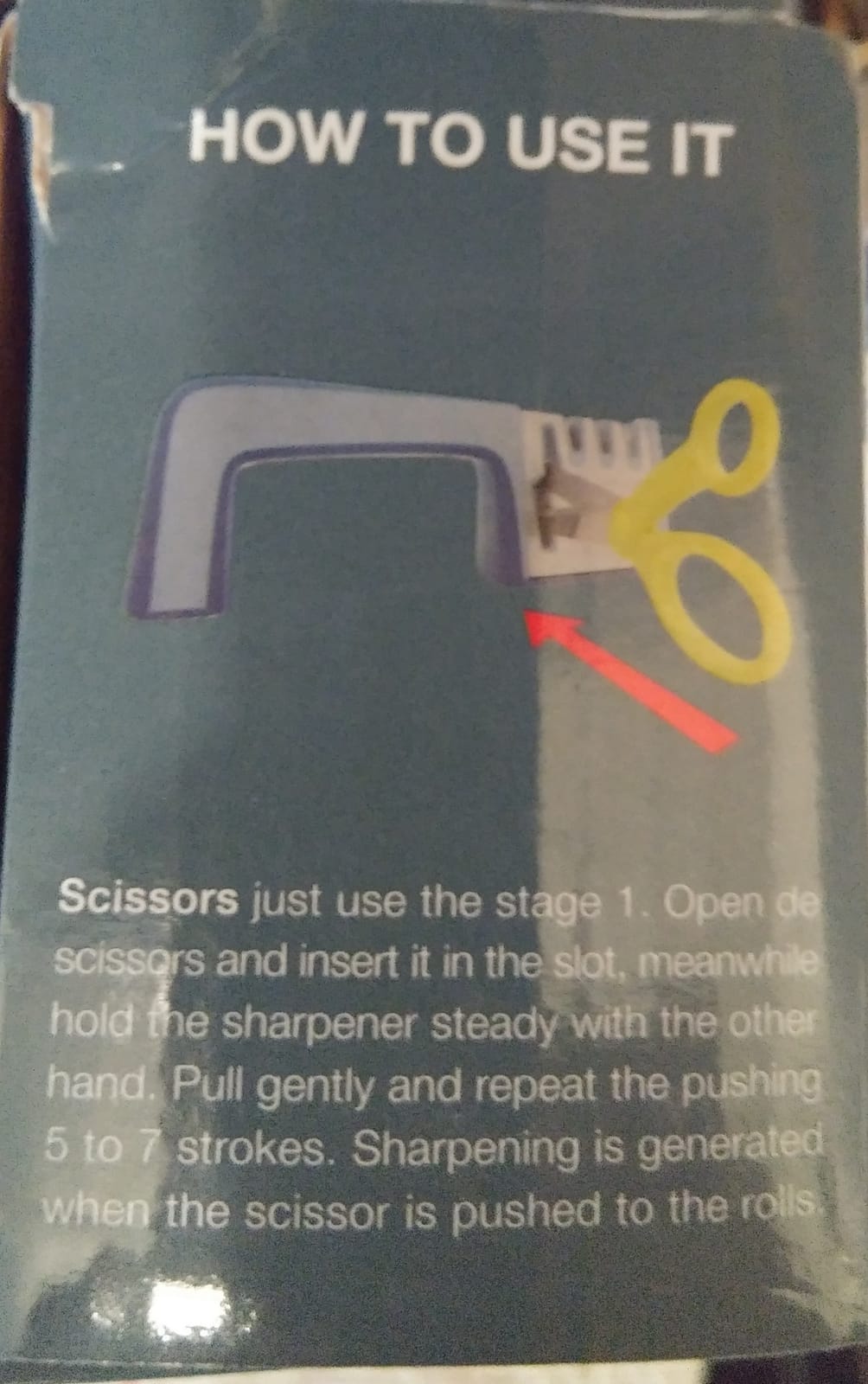 Wamery Knife & Scissors Sharpener, 4-Stage Pull-Through with Scissors Slot customer photo 1