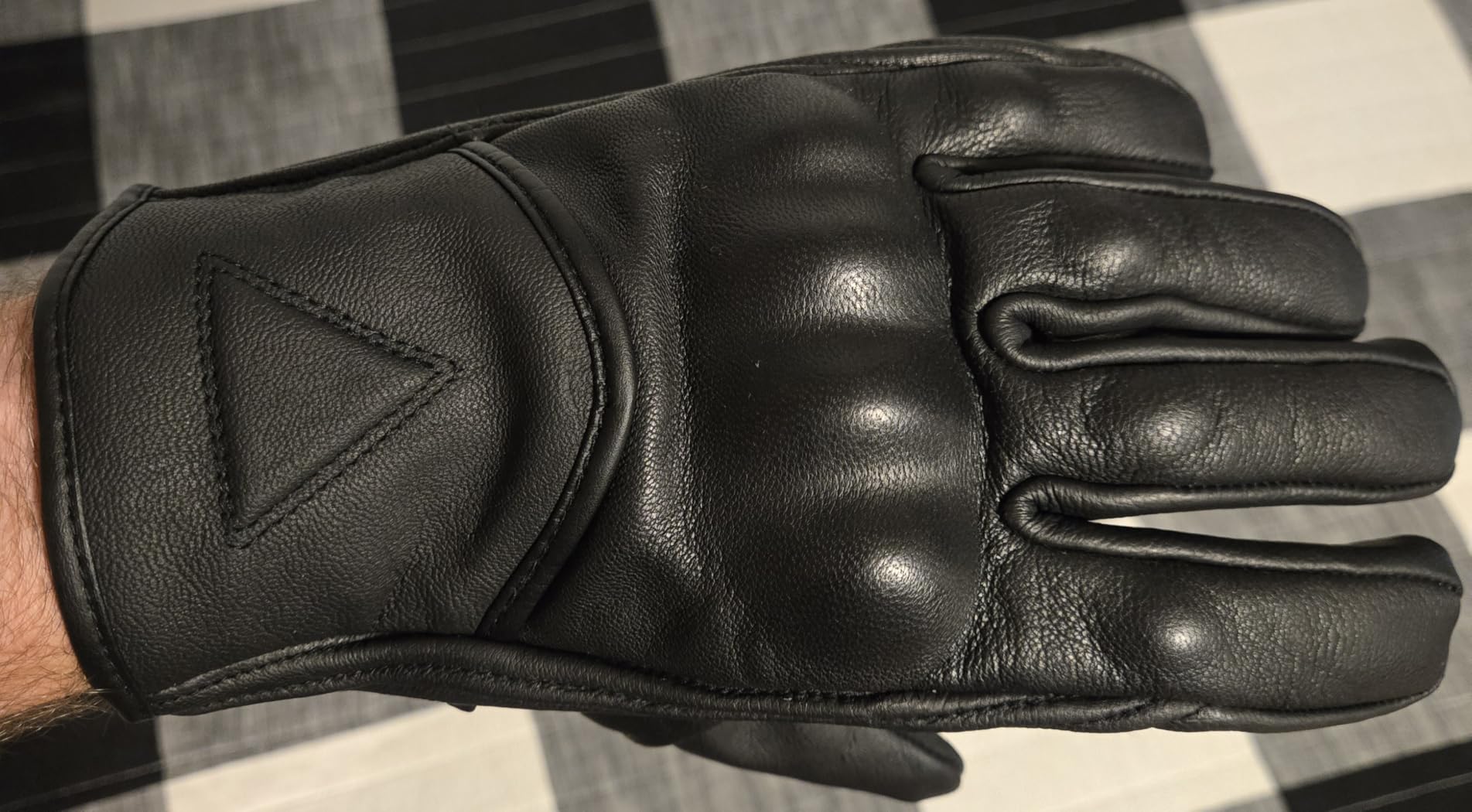 COMMUTER Motorcycle Gloves Premium Leather for Men Motorbike Riding Gloves customer photo 1
