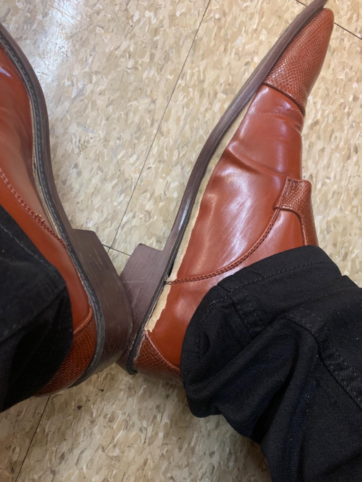 Bolano Bancroft Men's Monk Strap Dress Shoes - Slip on Dress Shoes for Men with Embossed Cap Toe - Designer Formal Shoes with Double Monk Strap customer photo 1