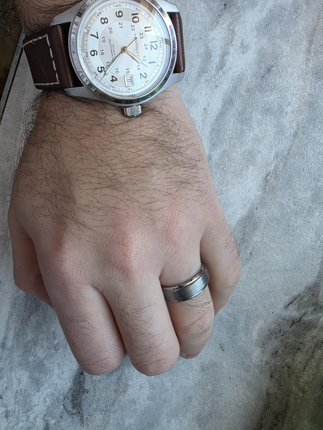 King Will Classic Tungsten Wedding Band for Men Women customer photo 2