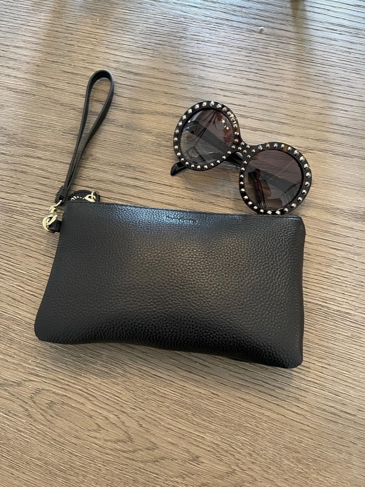 befen Genuine Leather Wristlet Clutch RFID Blocking Bag Cell Phone Purse customer photo 1