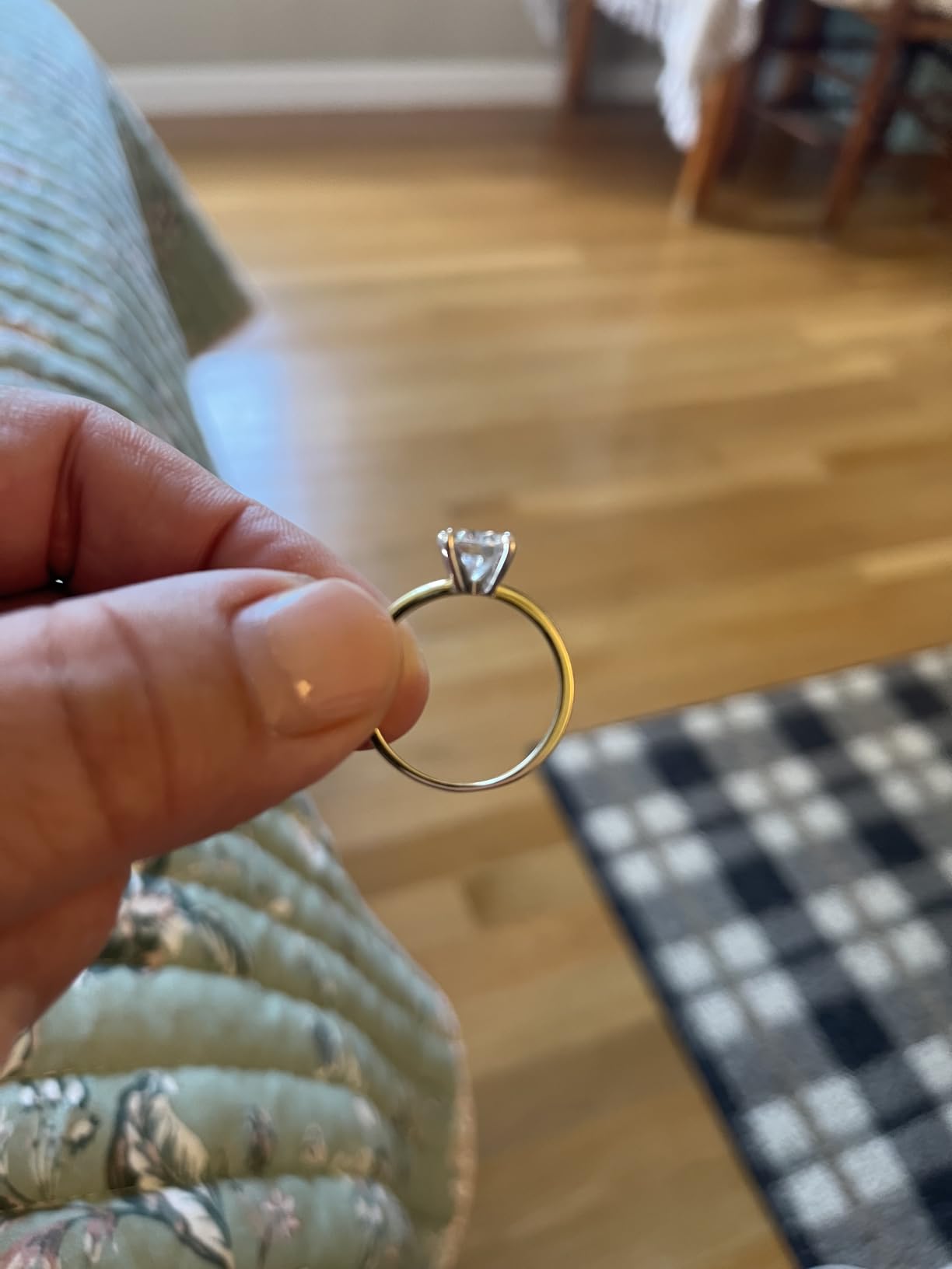 Palm Beach Jewelry Yellow Gold-Plated Round 2.00 Carat Cubic Zirconia Solitaire Engagement Ring customer photo 1