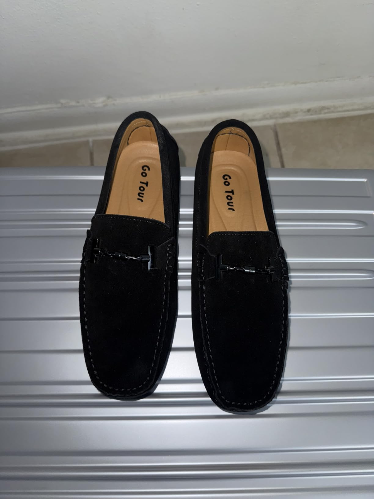 Go Tour Men's Penny Loafers Moccasin Driving Shoes Slip On Flats Boat Shoes customer photo 2