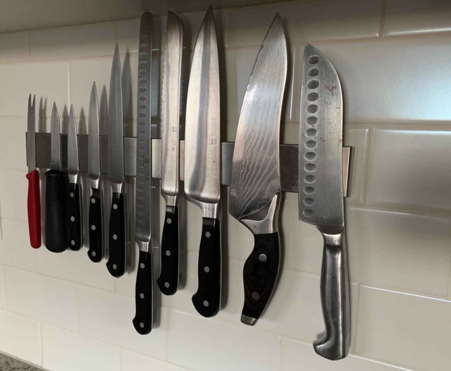 HMmagnets Premium 17 Inch Stainless Steel Magnetic Knife Holder For Wall customer photo 1