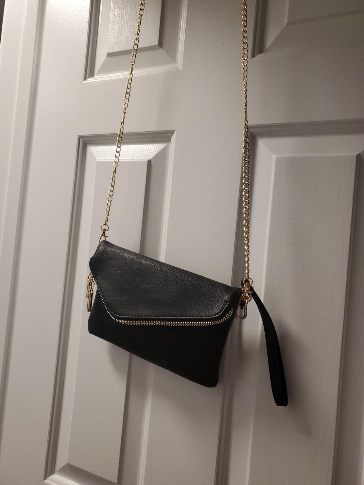 FashionPuzzle Envelope Wristlet Clutch Crossbody Bag with Chain Strap customer photo 2
