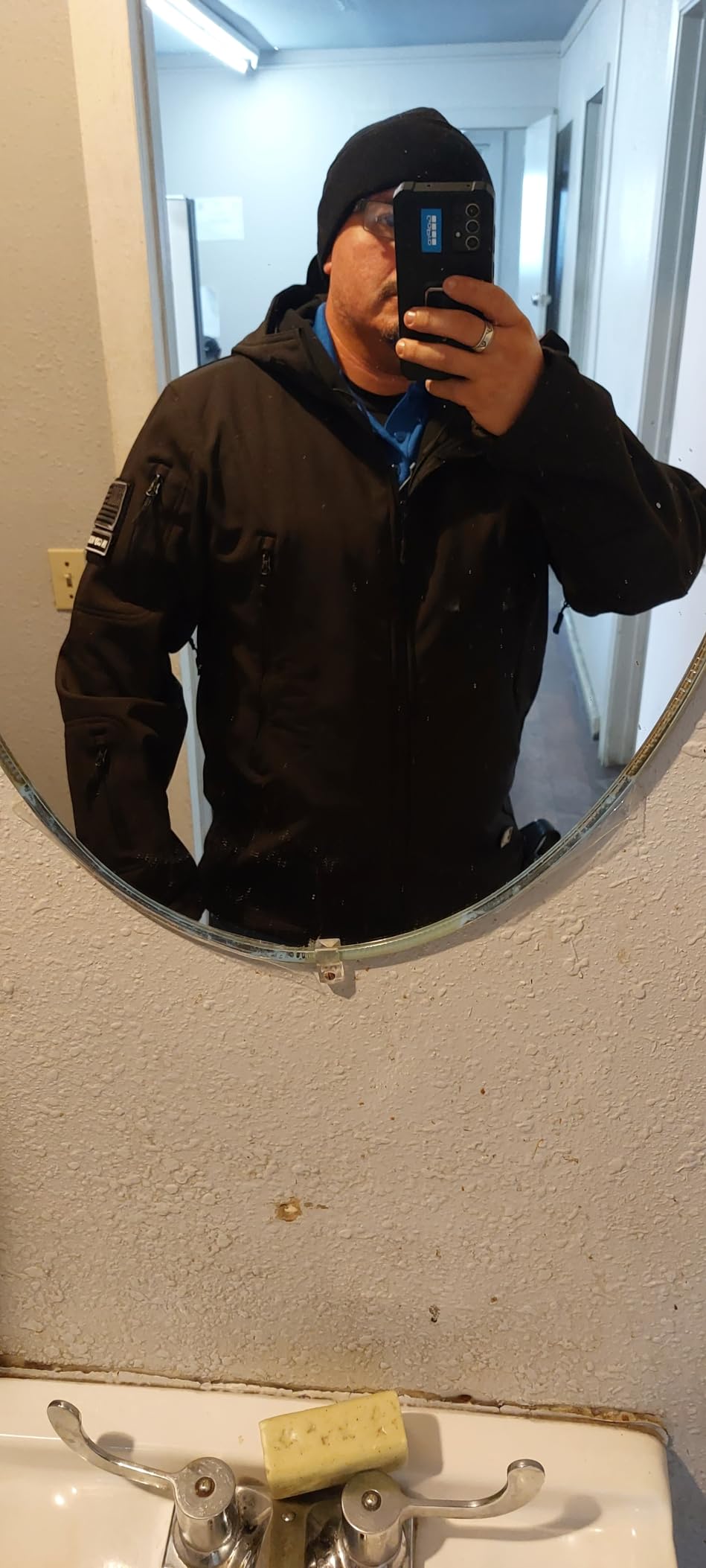 FREE SOLDIER Men's Hooded Waterproof Softshell Jacket customer photo 1