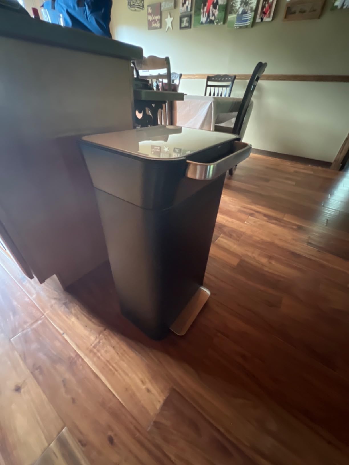 Joseph Joseph Intelligent Waste Titan Trash Can Compactor with Odor Filter, Compacts up to 3x trash, 30L/7.9 Gallons, Stainless Steel customer photo 1
