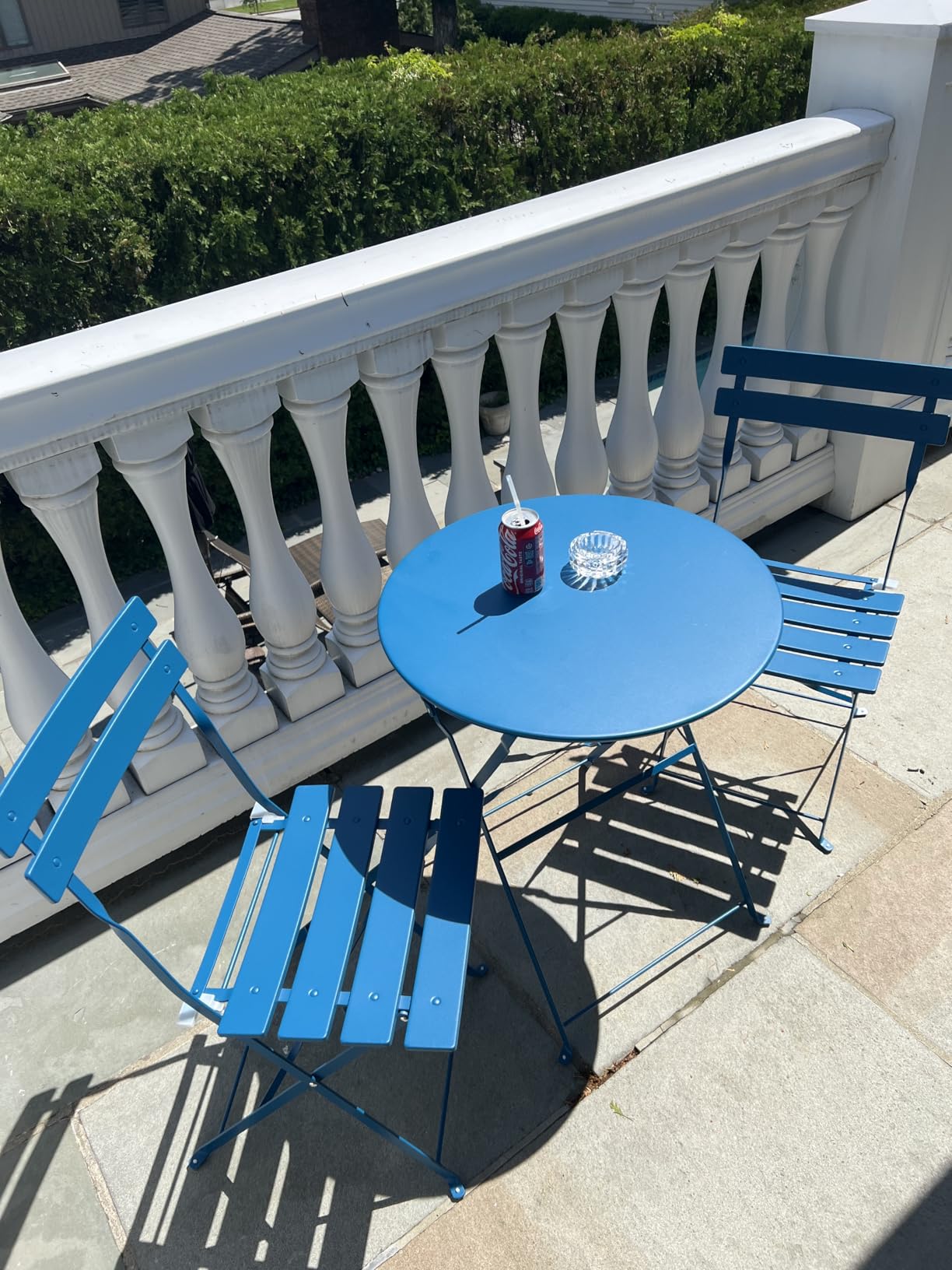 Grand Patio 3 Piece Folding Patio Bistro Set for Outdoor, Mint Green customer photo 2