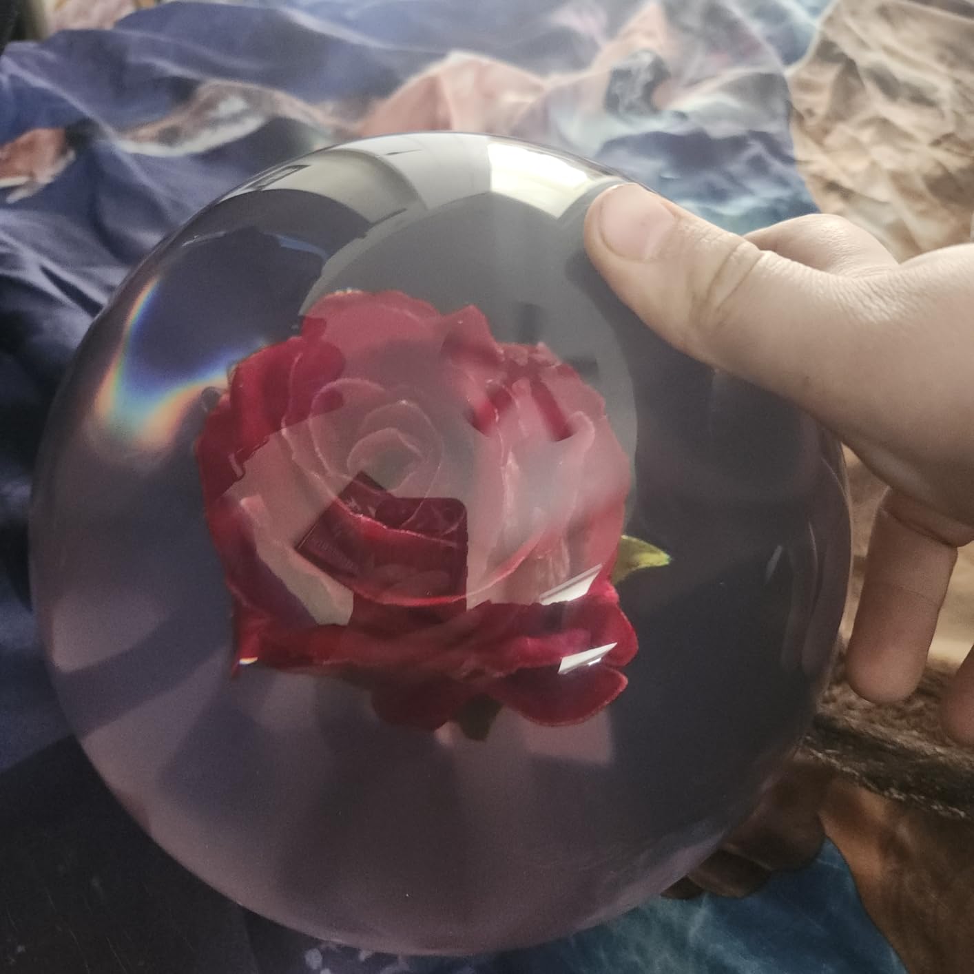 KR Clear Red Rose Bowling Ball- 14lbs customer photo 1