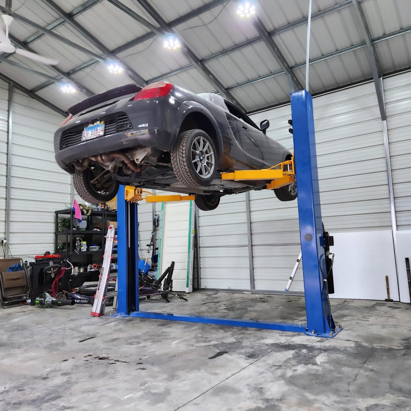 XK 2 Post Auto Car Lift 10000 lb Capacity Truck Clear Floor 220V,L1000 customer photo 2