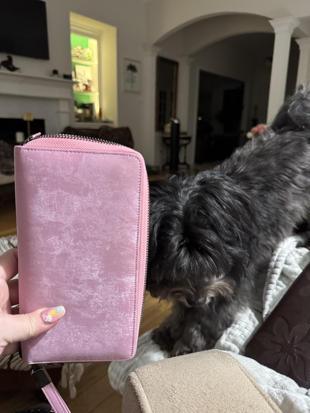 Bveyzi Women RFID Blocking Wallet Leather Zip Around Phone Clutch Large Capacity Ladies Travel Purse Wristlet customer photo 2