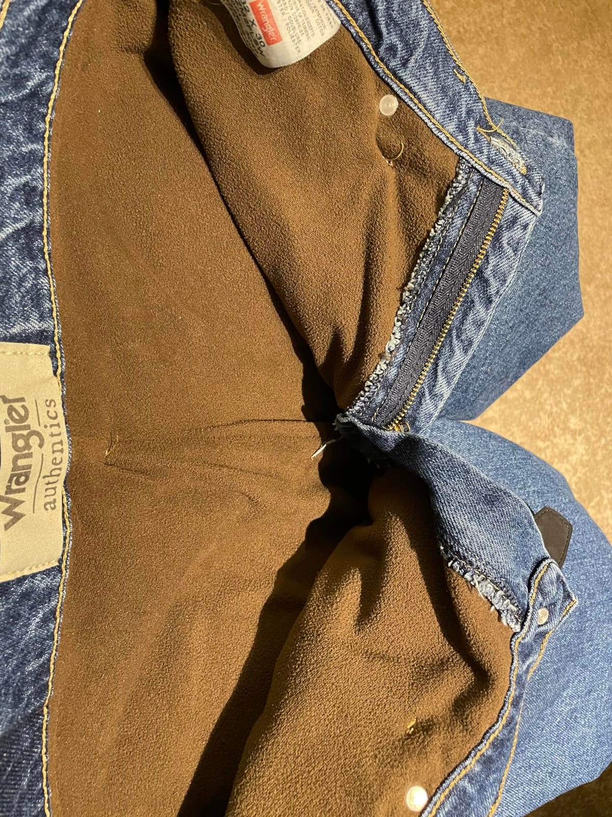 Wrangler Authentics Men's Fleece Lined Five Pocket Jean customer photo 2