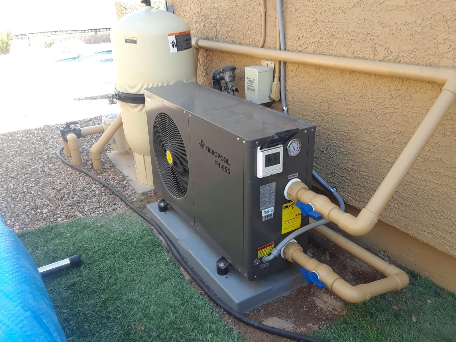 FibroPool Pool Heat Pump FH255 - Electric - 55000 BTU - Titanium customer photo 2