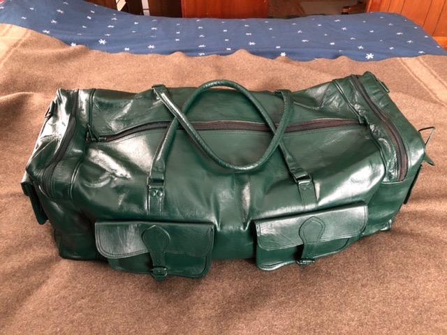 Real Goat Vintage Leather Large Travel Duffel Luggage Handmade, Gym, Hiking vintage brown Carry All Genuine Holdall Duffel Bag customer photo 1