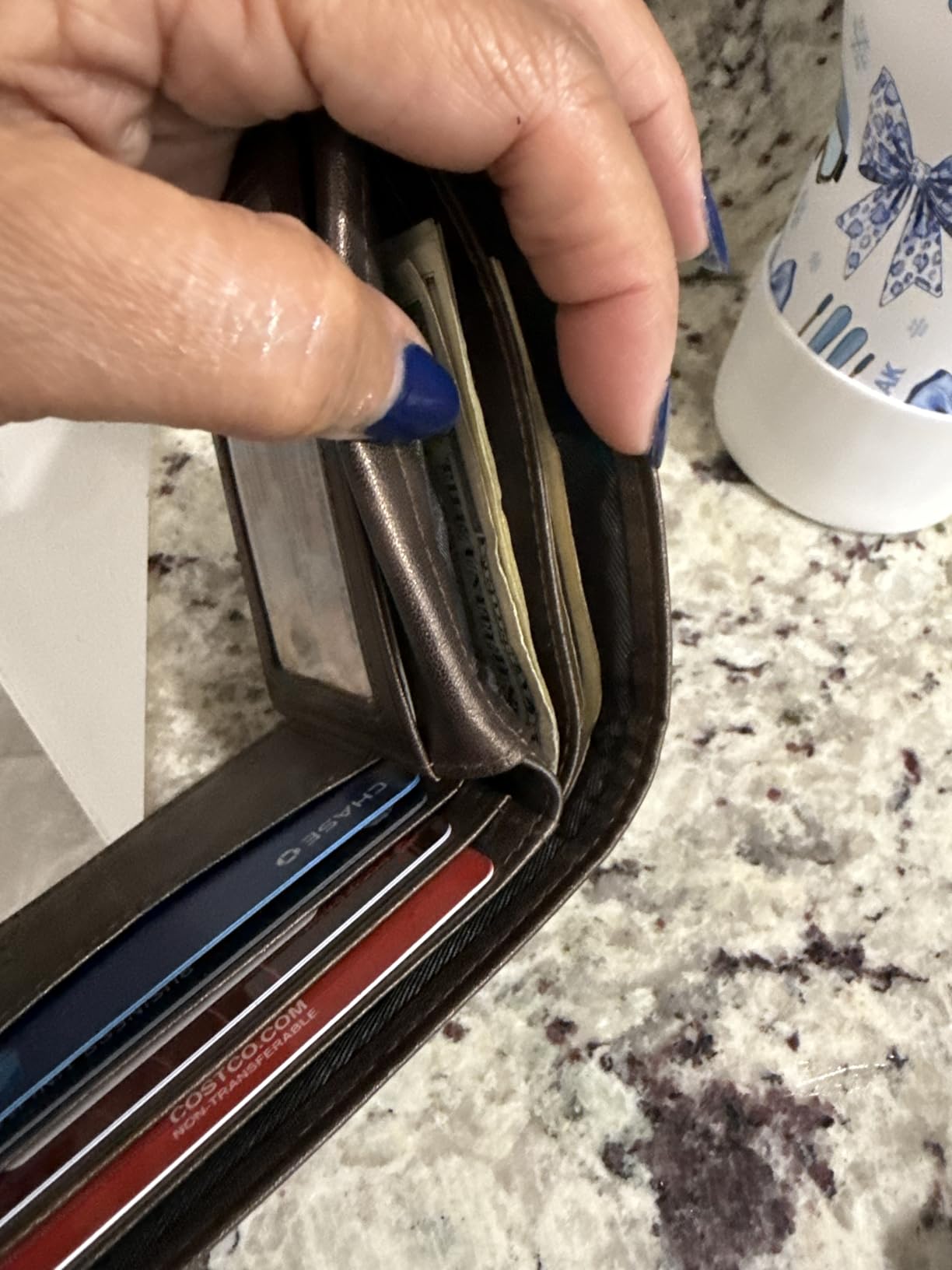 HIMI Wallet for Men-Genuine Leather RFID Blocking Bifold Stylish Wallet With 2 ID Window customer photo 2