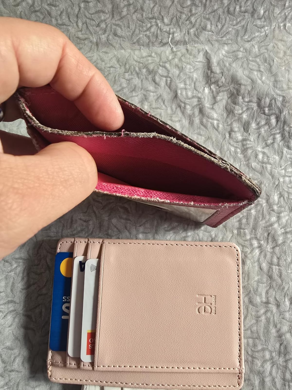 GH GOLD HORSE Slim RFID Blocking Card Holder Minimalist Leather Front Pocket Wallet for Women customer photo 1