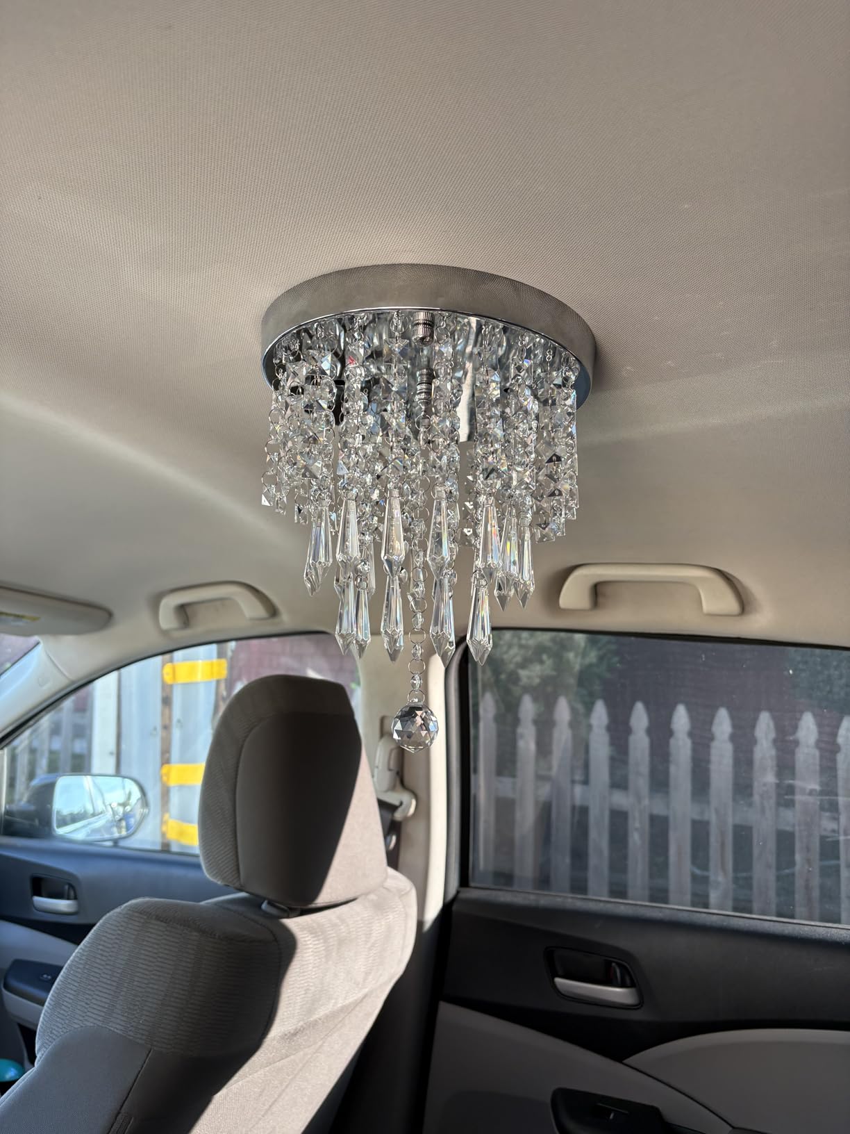 lifeholder Mini Chandelier, Crystal Chandelier Lighting, 2 Lights, Flush Mount Ceiling Light, H10.4'' x W8.66'' Modern Chandelier Lighting Fixture for Bedroom, Hallway, Bar, Kitchen, Bathroom customer photo 1