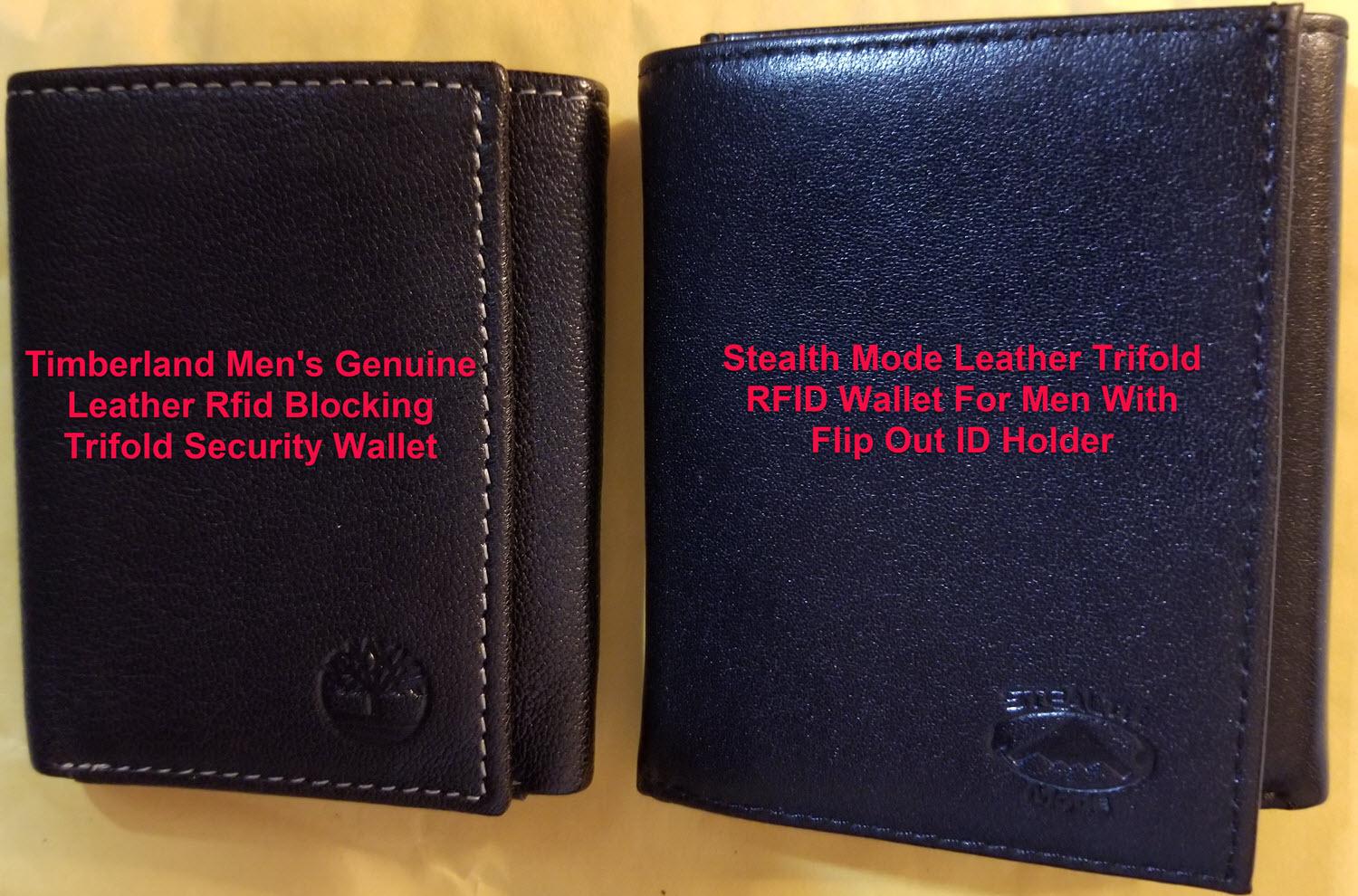 Stealth Mode Trifold Wallet for Men RFID Blocking – Genuine Napa Leather Extra Capacity Mens Wallet, 11 Card Slots, 3 ID Windows, Flip Out ID Holder, Large Tri Fold Leather Wallet for Men - Gift Ready customer photo 2
