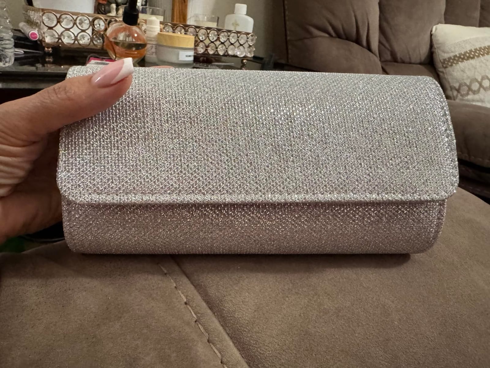 lovyoCoCo Evening Bag Clutch Purses for Women Ladies Sparkling Party Handbag Wedding Bag customer photo 1