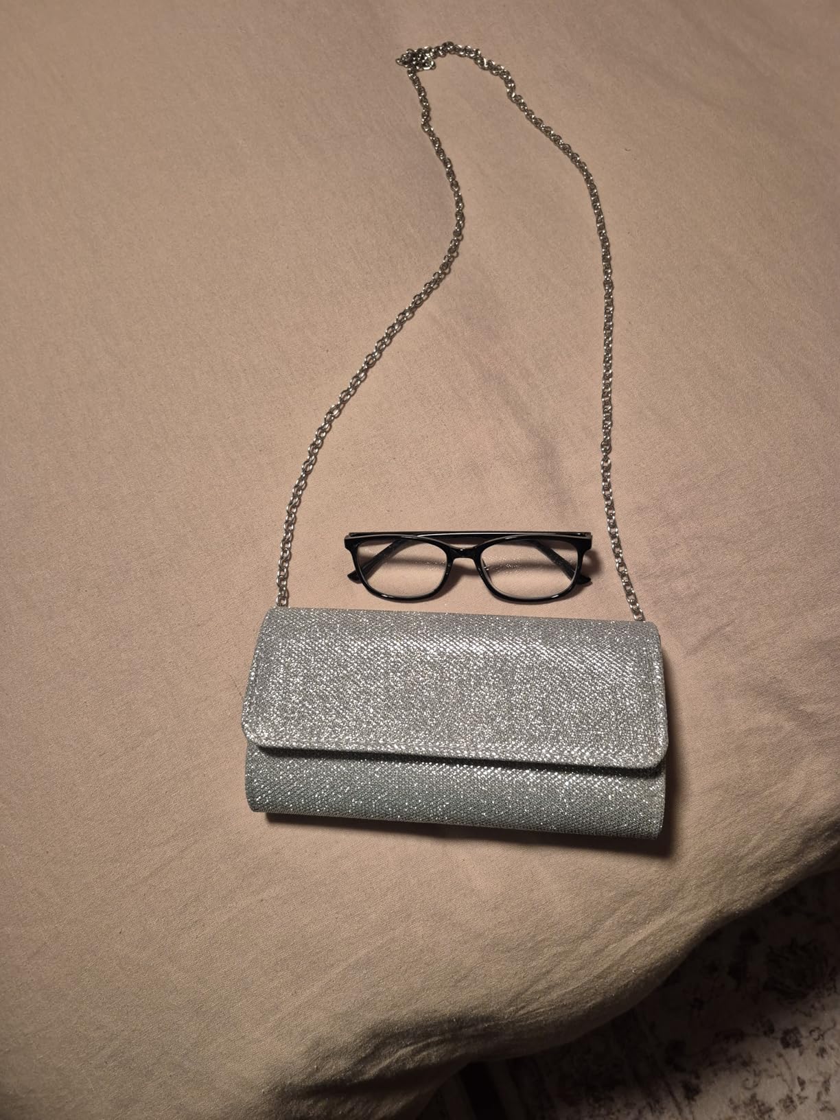 lovyoCoCo Evening Bag Clutch Purses for Women Ladies Sparkling Party Handbag Wedding Bag customer photo 2