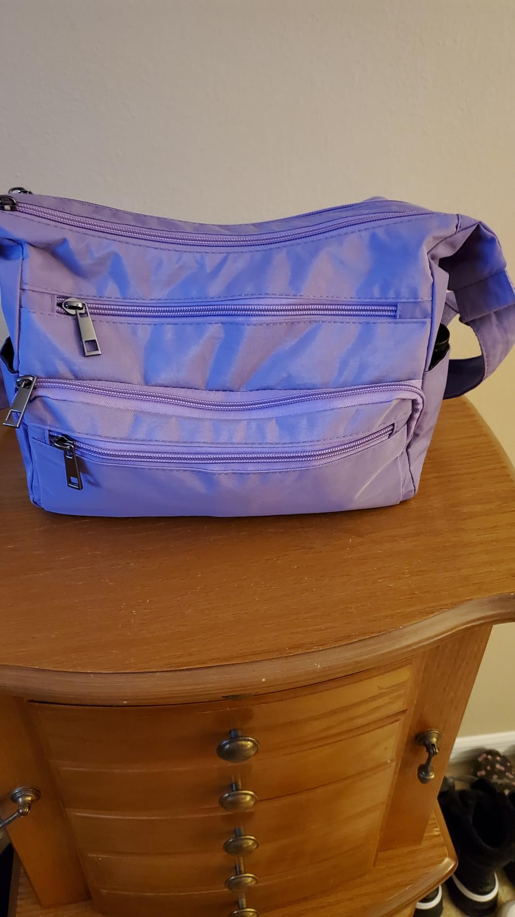 VOLGANIK ROCK RFID Purses for Women Fabric Nylon Multi Pocket Crossbody Bag Ladies Travel Handbag customer photo 1