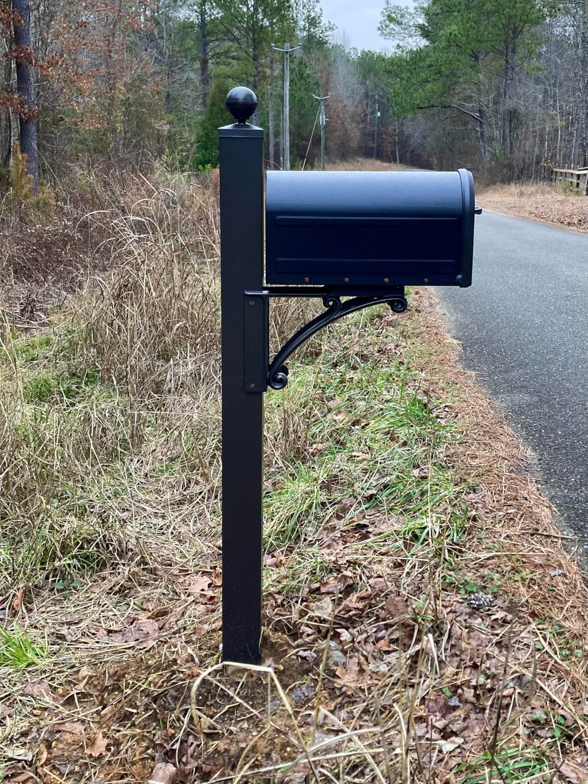 Architectural Mailboxes Mapleton Post Mount Mailbox, Rubbed Bronze, Large customer photo 1