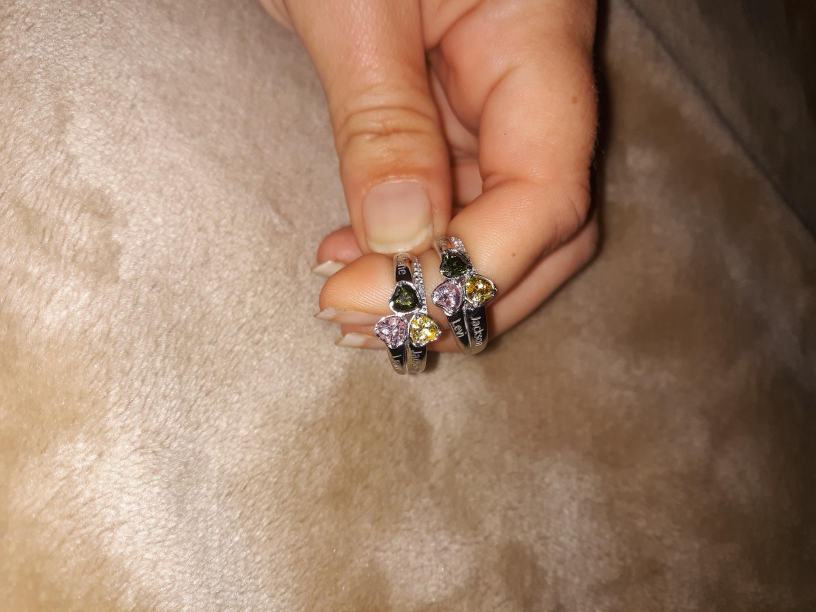 Customized Birthstone Ring for Women, Personalized Mothers Ring customer photo 1