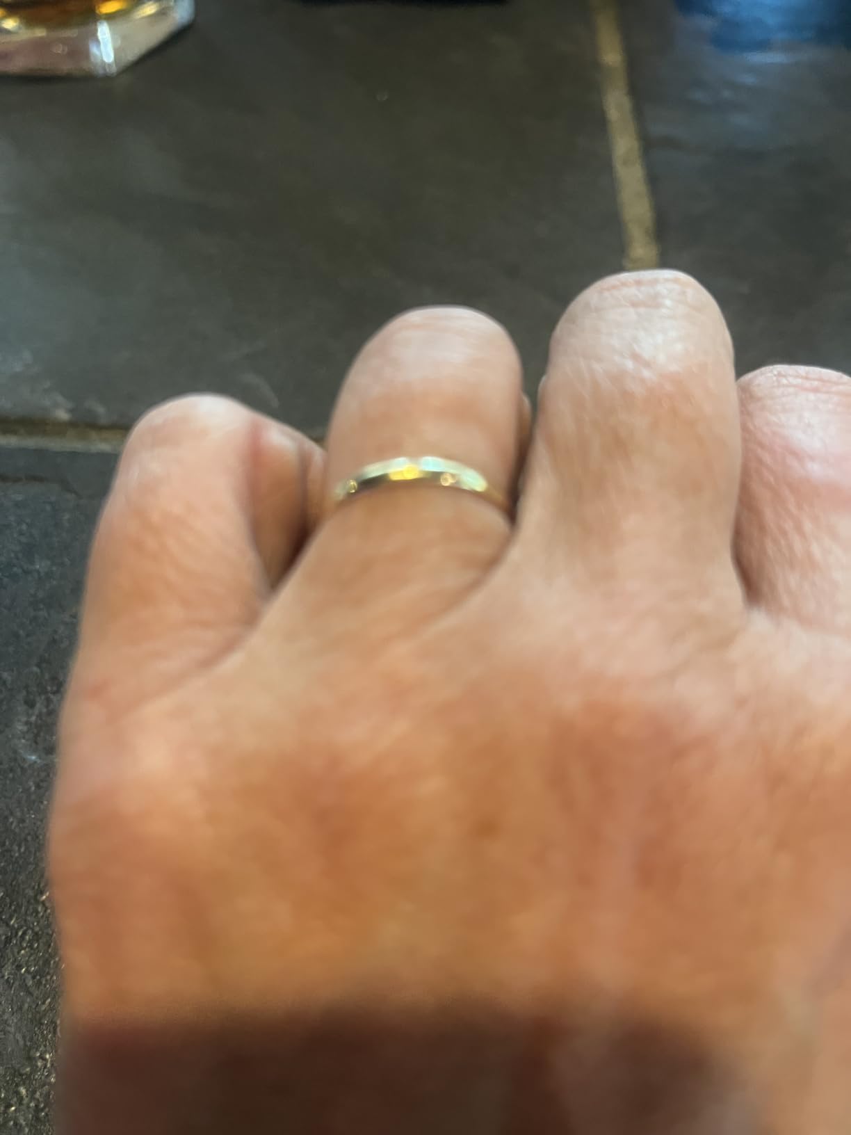 10K White/Yellow/Rose Gold 2MM Round Dome Wedding Band Ring customer photo 1