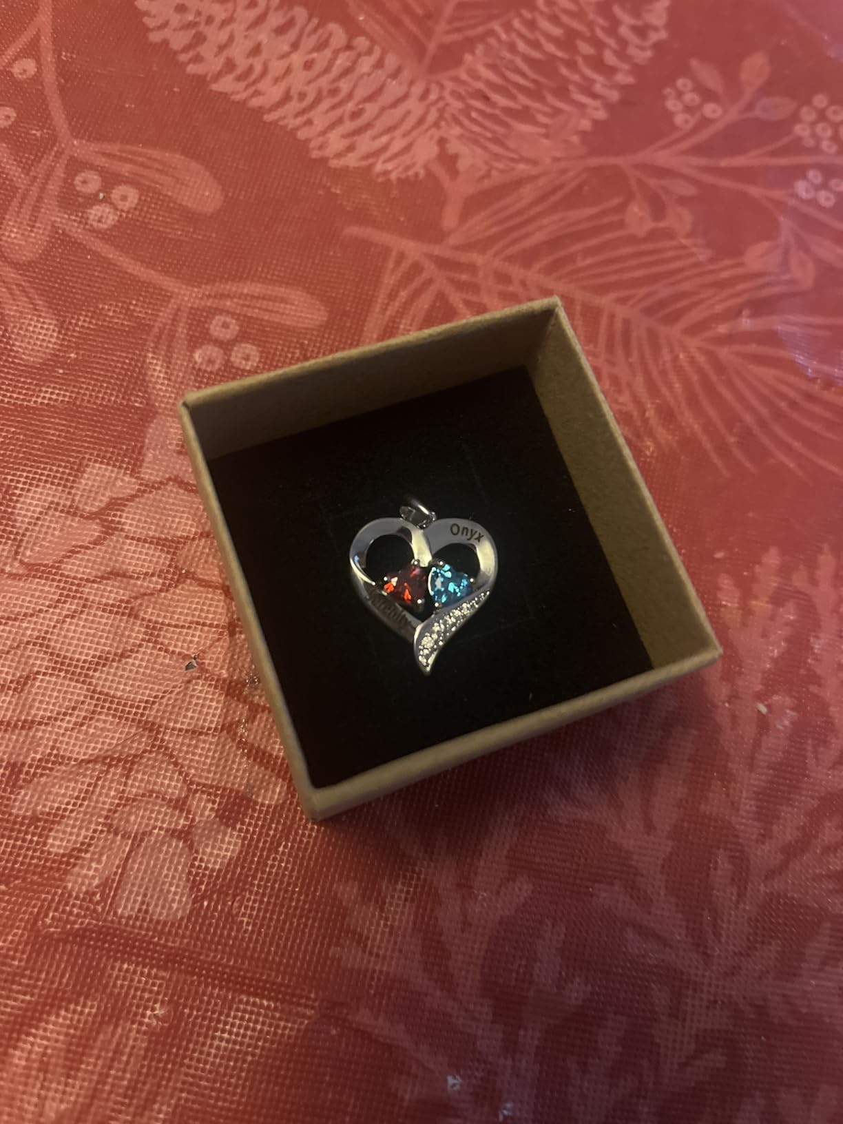 Lam Hub Fong Personalized Birthstone Necklace for Mom, Custom Name Pendant customer photo 1