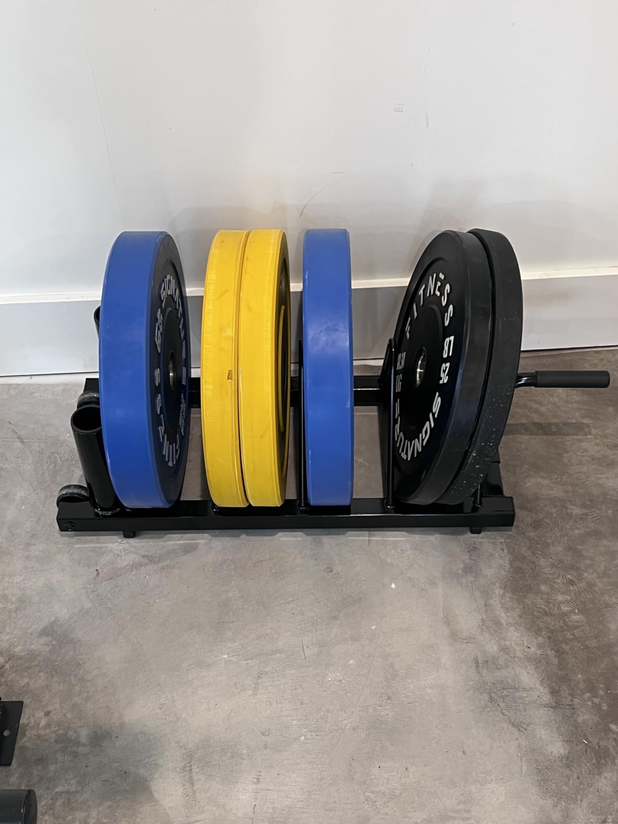 Yaheetech Horizontal Bumper Weight Plate Rack, 2 Barbell Holders and Wheels customer photo 2