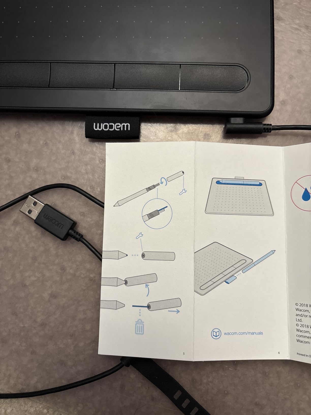 Wacom Intuos Small, Wired Graphic Drawing Tablet with Pen + Software customer photo 1