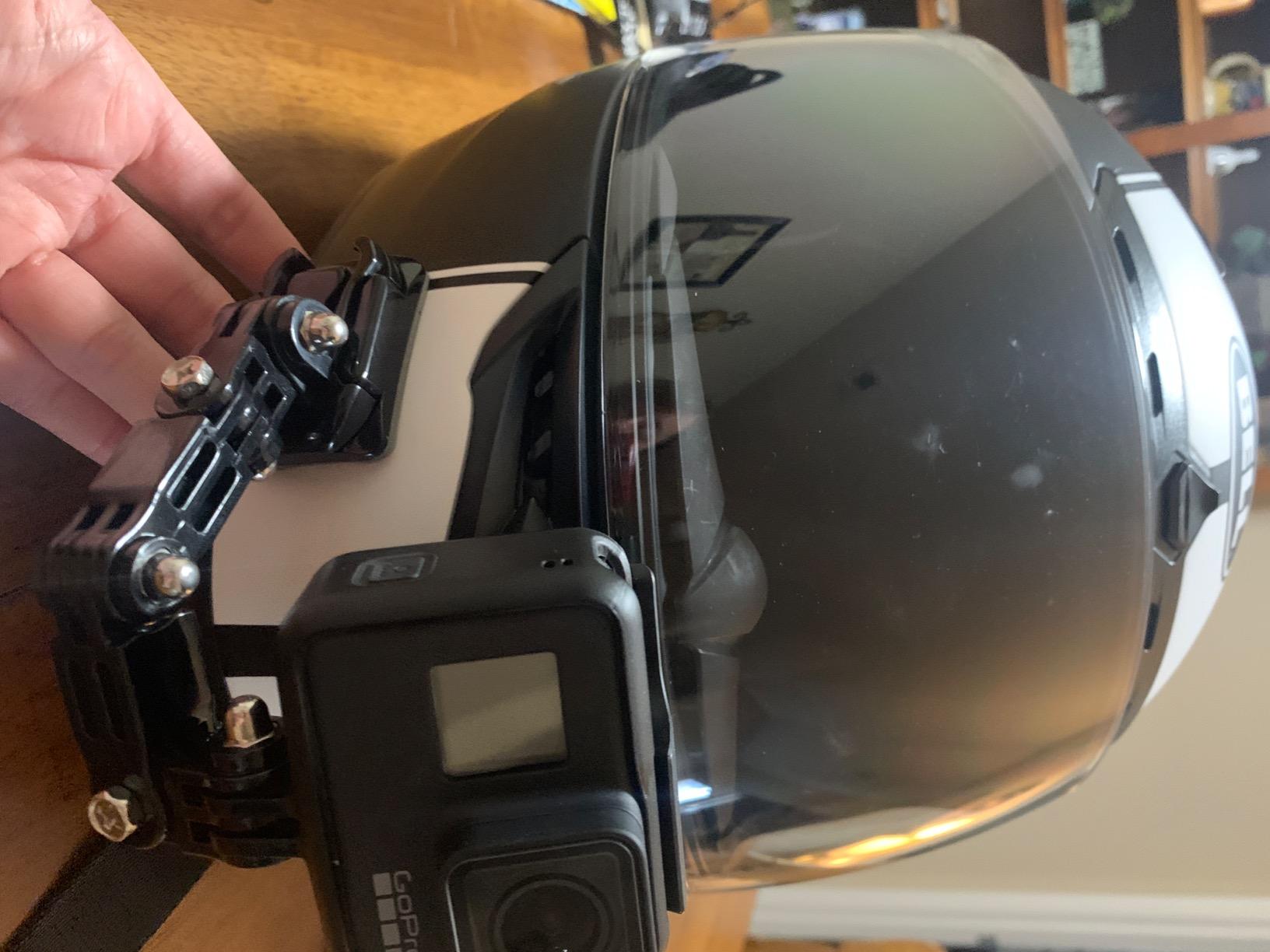 Motorcycle Helmet Chin Mount Kits Compatible with GoPro Hero 13 12 11 10 9 8 7 6 5 Black,DJI Osmo Action 5 pro/4/3/2/AKASO/Campark/YI Action Camera,Insta360 Camera and More customer photo 2