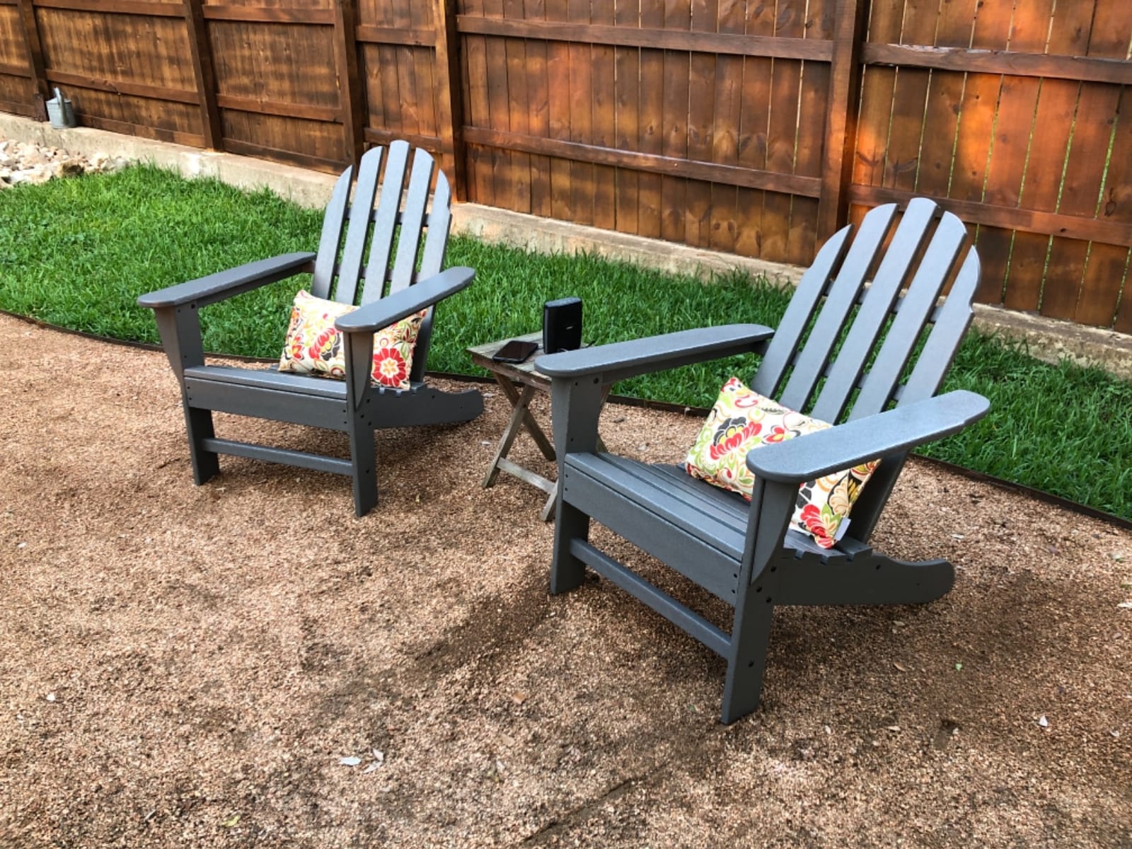 POLYWOOD AD4030BL Classic Outdoor Adirondack Chair, Black customer photo 1