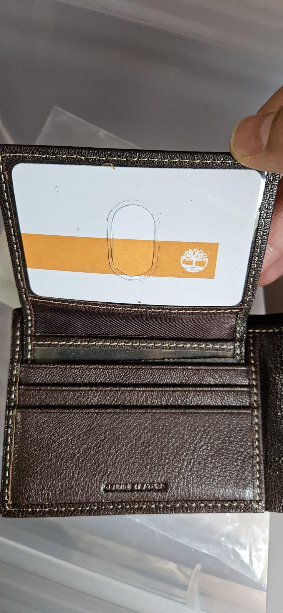 Timberland Men's Genuine Leather Passcase Security RFID Wallet customer photo 1