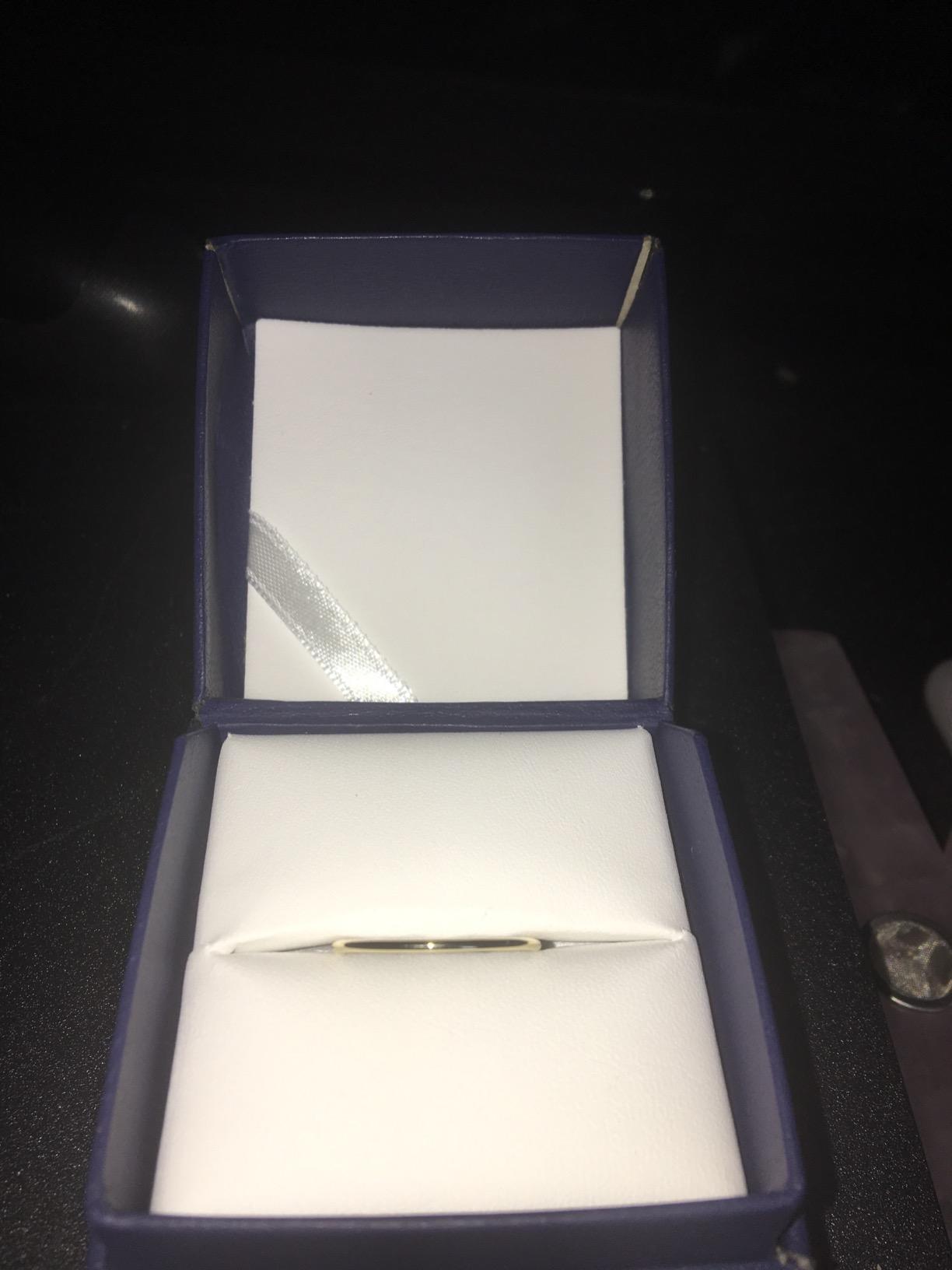 14K or 10K Gold Dainty Stacking Wedding Band Ring for Women Size 4.5 to 10 customer photo 1