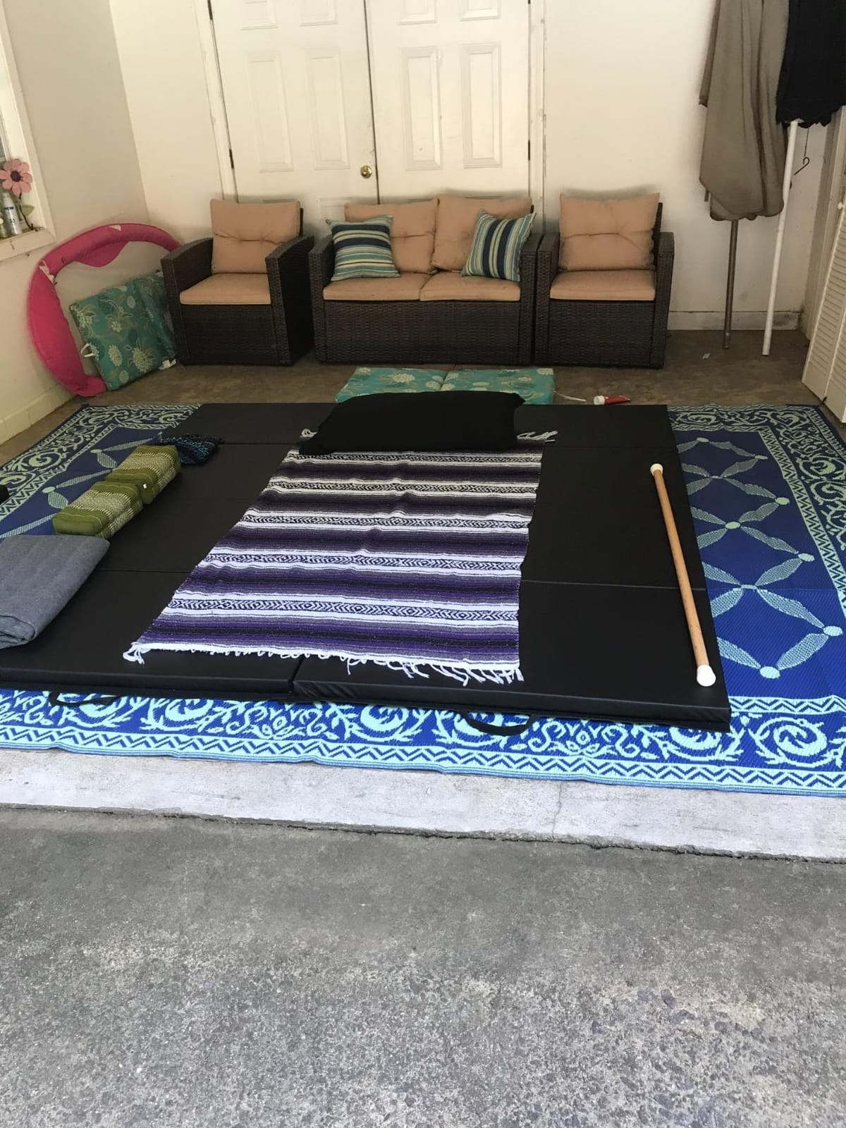 Exercise Mat 2'x6'/4'x8'/4'x10' Gymnastics Mat Folding Gymnastics Tumbling Mats 1.6