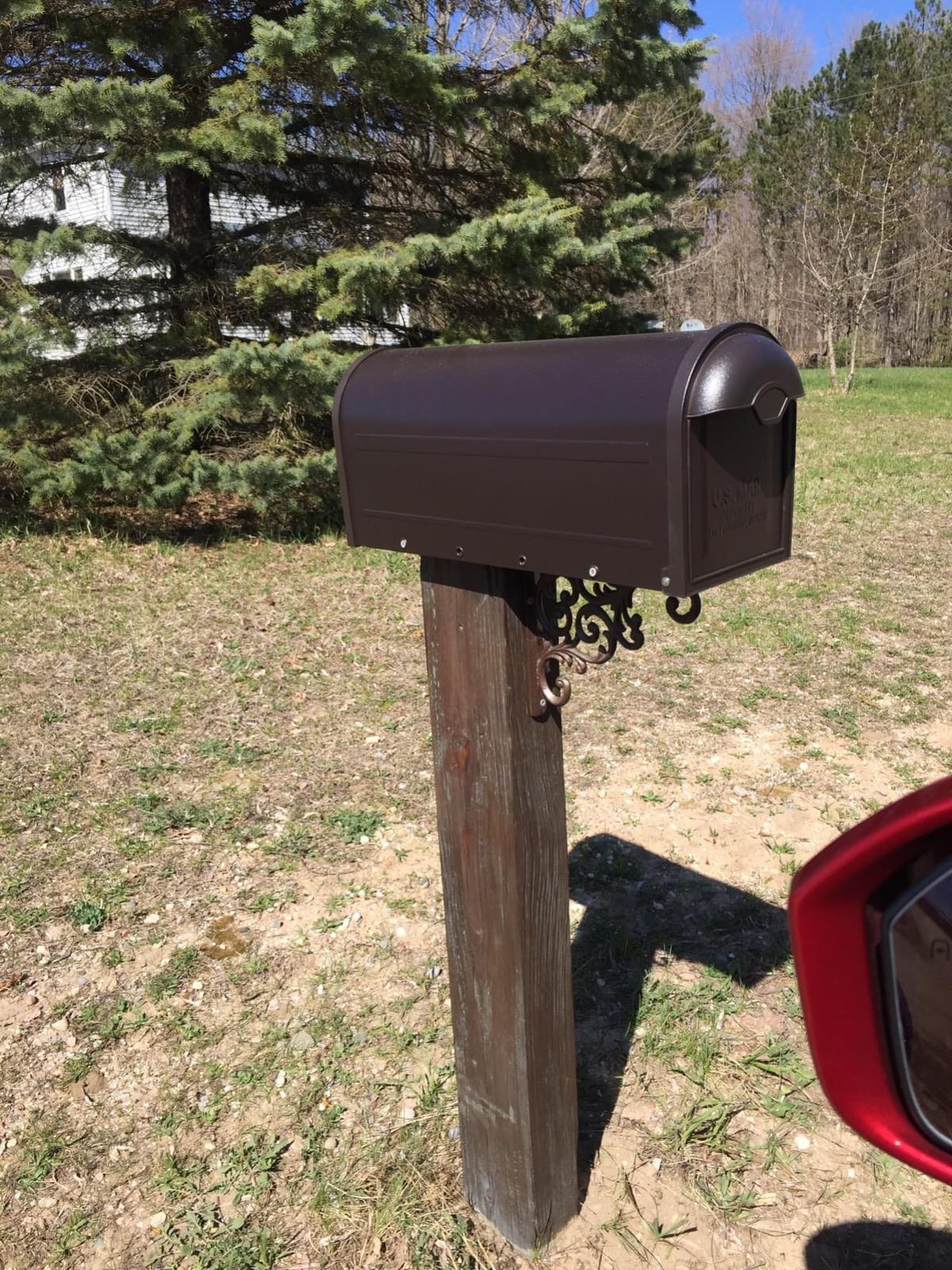 Architectural Mailboxes 8830RZ-10 Winston Post Mount Mailbox, Rubbed Bronze customer photo 1