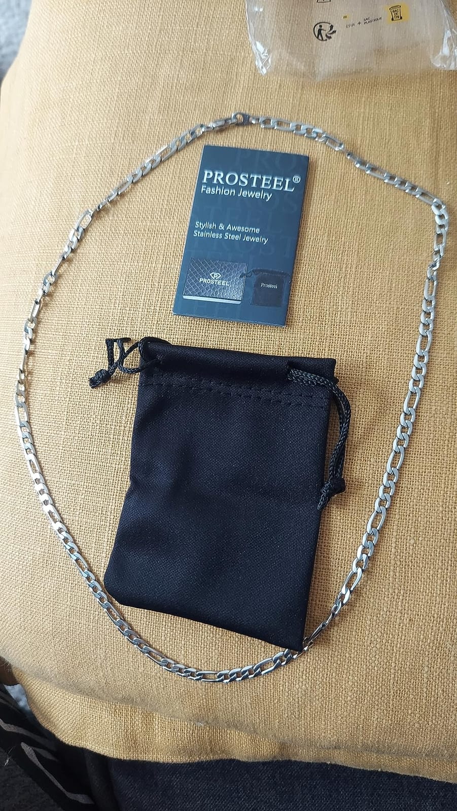 PROSTEEL Stainless Steel Figaro Link Chain Necklace for Men Women customer photo 1