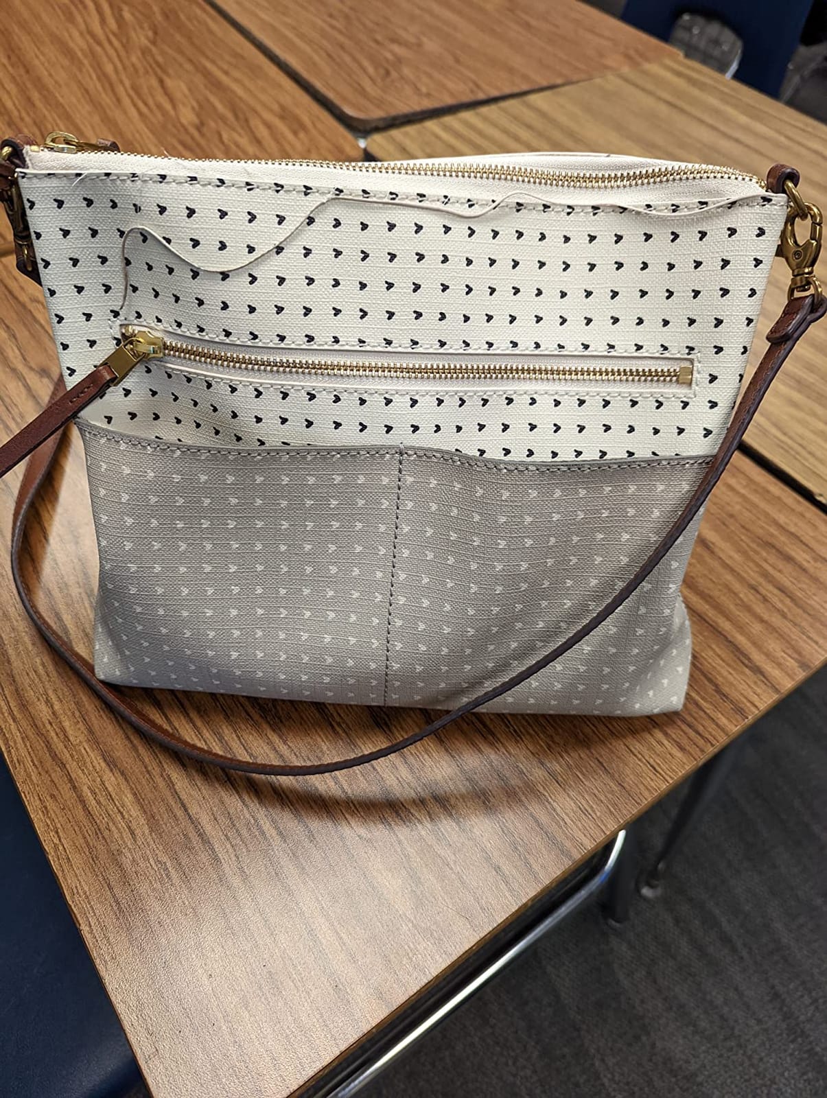 Fossil Women's Harper Leather Small Flap Crossbody Purse Handbag for Women customer photo 1