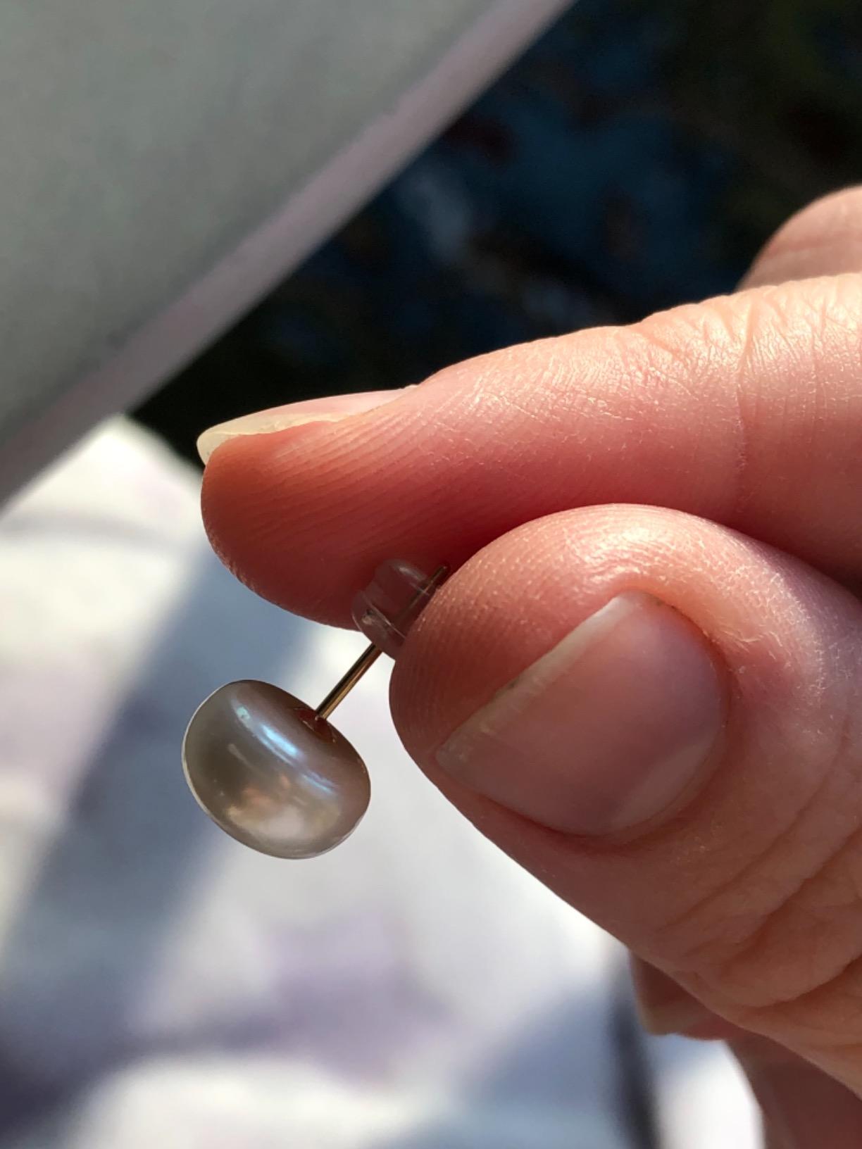PAVOI 14K Gold AAA+ Handpicked Freshwater Cultured Pearl Earrings Studs customer photo 1