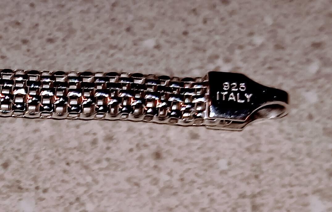 Miabella Italian 925 Sterling Silver 5mm Mesh Bracelet for Women | Fine Jewelry, Link Chain, Made in Italy customer photo 1