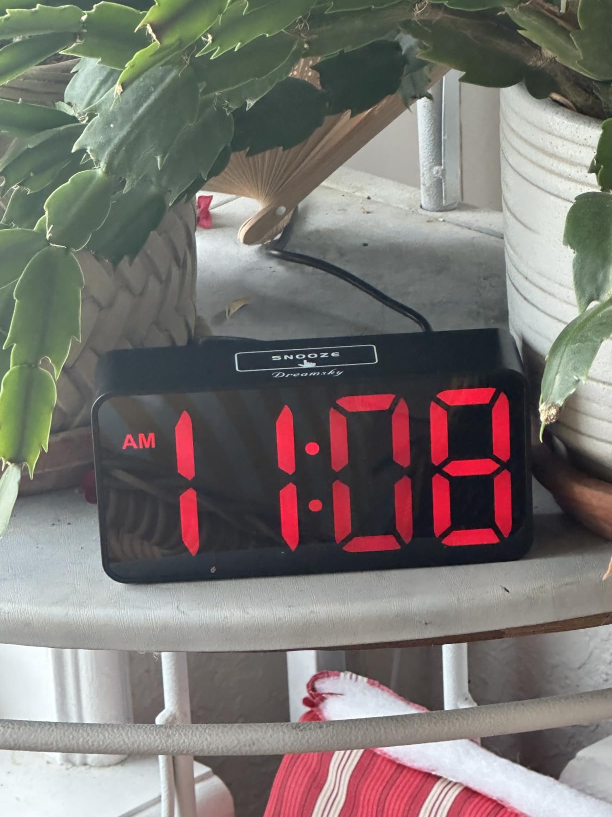 DreamSky Small Digital Alarm Clock for Bedroom, Large Big Numbers Display customer photo 1