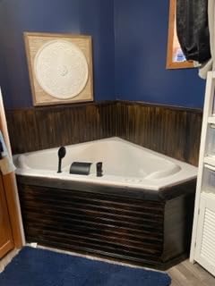 60 in. x 60 in. Acrylic Corner Drop-In Whirlpool Bathtub with Center Drain in White - Includes 12.5 Amp In-Line Heater customer photo 1