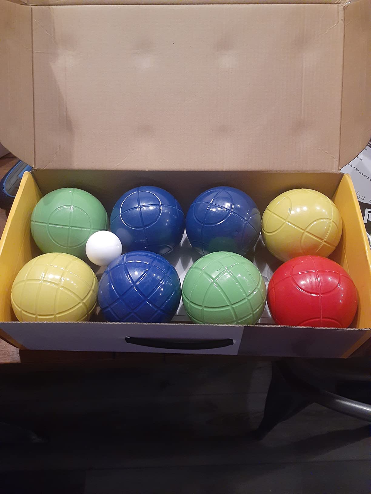 Franklin Sports Bocce Ball Set — 8 All Weather Bocce Balls and 1 Pallino — Beach, Backyard Lawn or Outdoor Party Game — Professional, American, and Starter Set Options customer photo 2